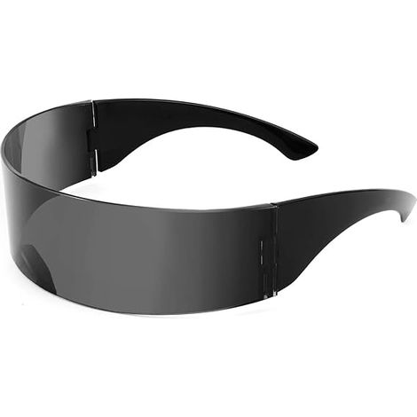 Lunettes de soleil futuristes Cyclope Cyber Visière pour hommes et femmes, style punk, cosplay B2740 (1/5)