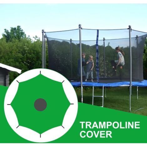 Trampoline de 8 pieds (2,44 m) — Conçu pour les modèles à 6 poteaux Housse pour Trampoline Protection Solaire Housse Anti UV pour Trampoline Toile Anti Déchirure Pliable Et Bloqante pour Ja