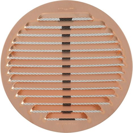 Griglia Aerazione Rame Tonda C/Molle Rete mm 125-160 LA VENTILAZIONE (1/4)