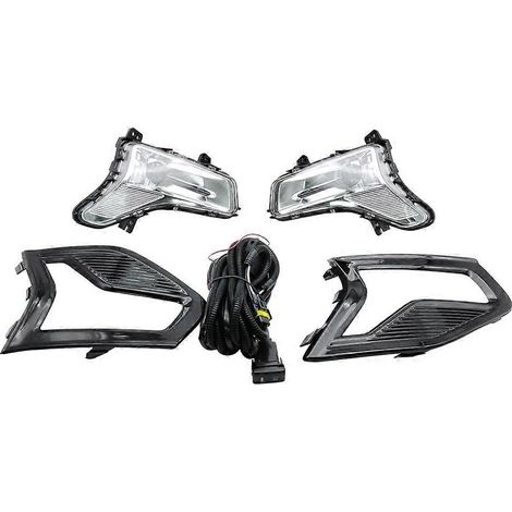 12V LED-Nebelscheinwerfer für Ford Mondeo Fusion 2019-2020, Tagfahrlicht (DRL), Abdeckungen und Rahmen mit Verkabelung. (1/5)