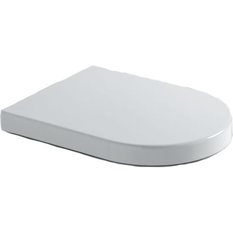 Toilettenabdeckung aus glänzend weißem duroplastischem Material – Cielo Smile