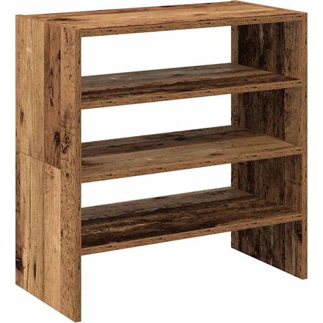 Maison Exclusive - Scarpiere 2 pz Impilabili Legno Antico 60x30x30,5 cm