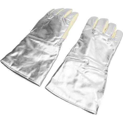 Gants de travail anti-chaleur 500℃ anti-brûlure anti-abrasion pouce renforcé pour aciéries fonderies cuisson (1/5)