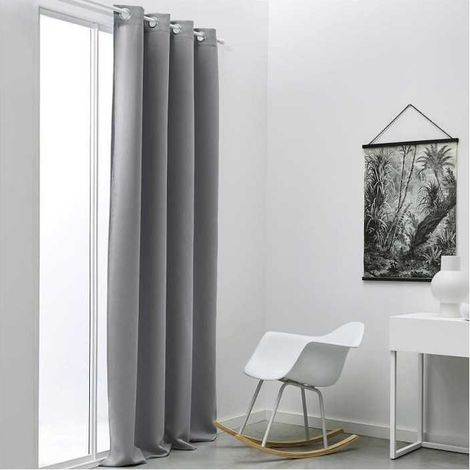 Today Essential Verdunkelungsvorhang graustahl 140 x 240 cm (1/2)
