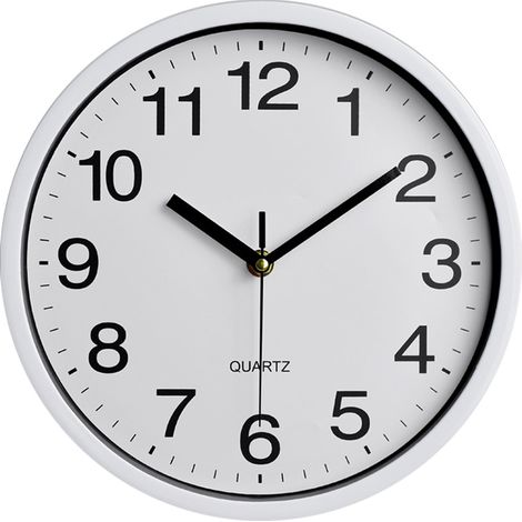 Horloge murale en plastique de 25 cm (10 pouces), horloge Shi Ying, horloge simple pour chambre ou salon (1/5)