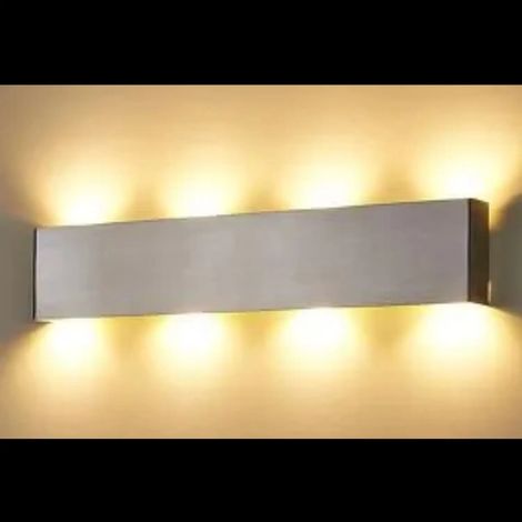 [NEUWERTIG] B-Ware Lampenwelt Wandleuchte Wandlampe Metall Cob Led Enja Silber Beleuchtung 46 Cm