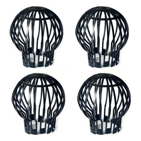 Lot de 4 Protège-Gouttières Plastique Anti-Blocage Feuilles Mousse Boue Débris Tuyaux Descente