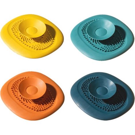 Lot de 4 joints anti-odeurs pour siphon de sol - Joint d'étanchéité, dispositif anti-refoulement et anti-insectes pour siphon de sol de cuisine (1/5)
