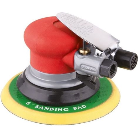 Mecafer – Ponceuse pneumatique orbitale excentrique 150 mm – Débit d'air 300L/min – Vitesse 10 000 tours/min – Conçue pour carrosseries et surfaces courbes