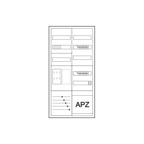 Eaton Zähler-Komplettschrank eHZ Bestückung B ZSD-ZV-1100-BKEIAPZB (1/2)