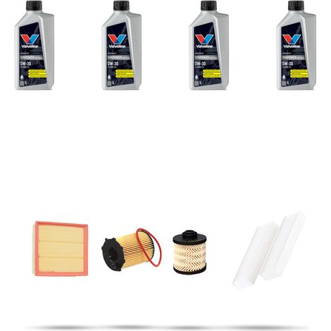 Kit tagliando 4 FILTRI e 4L OLIO compatibile con Peugeot Partner III (k9) 1.6 BlueHDI 73kw Dal 2018 (1/5)