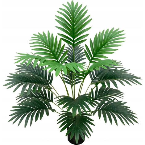 Künstliche Palme, Pflanze bis 50 cm, Dekoration für Zuhause, Büro, Terrasse, realistisch