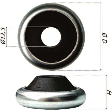 Cuscinetto A Sfera Tondo Bussola Nylon Mm 40