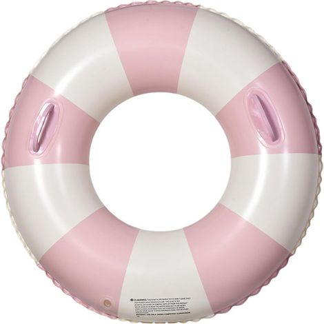 Salvagente gonfiabile per piscina, 90 cm, in PVC, con maniglie e pompa, per adulti, ideale per feste, piscine estive, laghi e spiagge. (1/4)