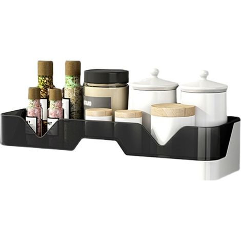 Étagère de douche murale, sans perçage, paniers de rangement pour salle de bain/cuisine (1/5)