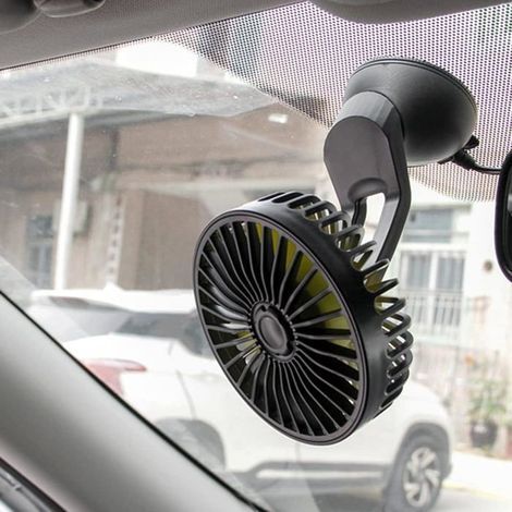 Mini-Autolüfter, USB-Autolüfter, 3-stufiger Autolüfter, Kühlventilator mit Saugnapf