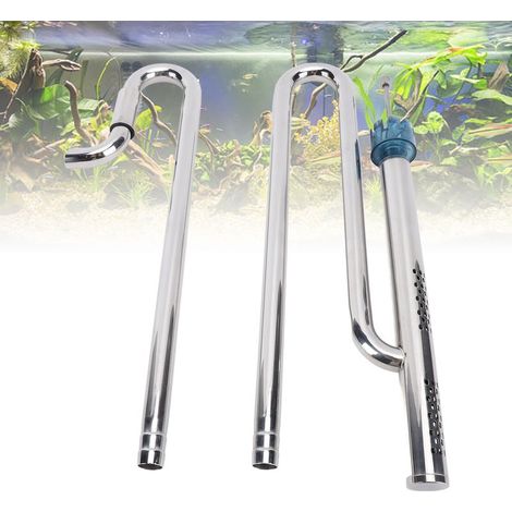 Nouveau Raccord en Acier Inoxydable pour Tuyau d'Entrée et de Sortie, Filtre à Huile avec Bec Rotatif pour Aquarium Accessoires- (1/5)