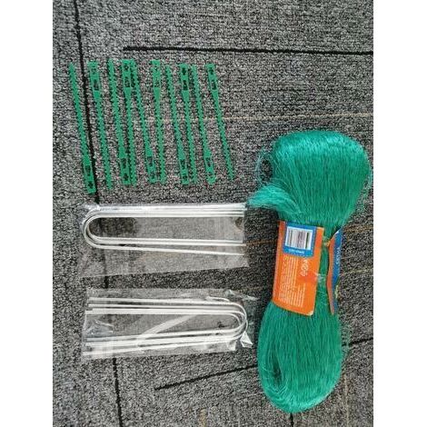 Pair Filet anti-oiseaux 4x10 mètres, filet de protection pour jardin, filet de protection pour volière, convient aux arbres, fruits, légumes et étangs. (1/2)