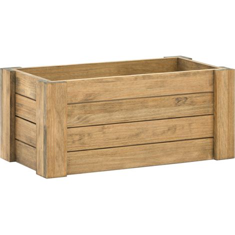 Baul pequeño Rustico abierto 80x40x35cm en madera maciza de pino estilo industrial