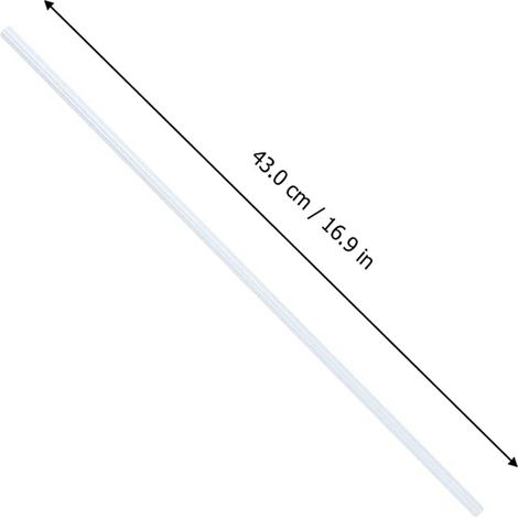 Vorhangzubehör für den Einzelhandel: 19,6 Zoll (50 cm) lange PVC-Drehstange für Vertikaljalousien, weiße Zugstange für Jalousien (1/5)