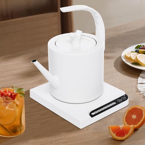 Bouilloire Electrique avec 7 Vitesses en Inox 1 L Températures 1000 W Bouilloire Température Réglable Kettle Théière Electrique pour Bureaux, Hôtels, Appartements, Maison
