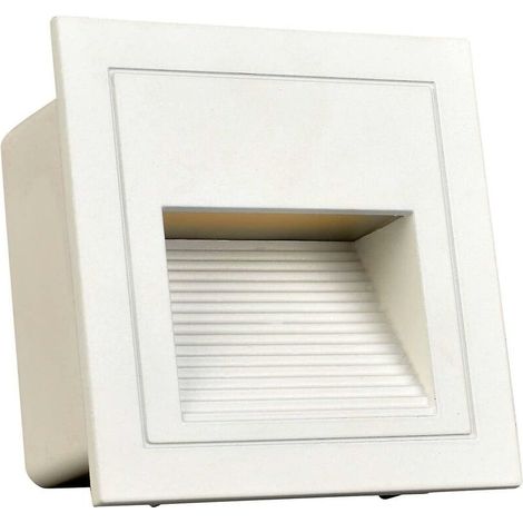 Ensemble de 4 LED Applique encastré murale, Blanc froid IP65 Lumières d'escalier, Lumières de marche, Aluminium, Éclairage et Lumières décoratives [Classe énergétique E] (1/4)
