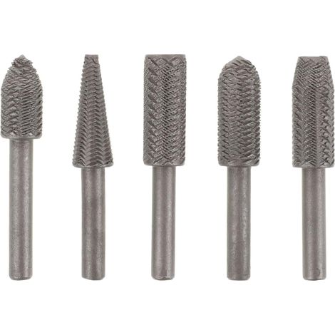 Kit de Fraises Rotatives en Acier Noir 5 Pièces pour Sculpture  Gravure et Mise, Design Facile à Utiliser, pour Débutants et Utilisateurs Expérimentés (1/5)