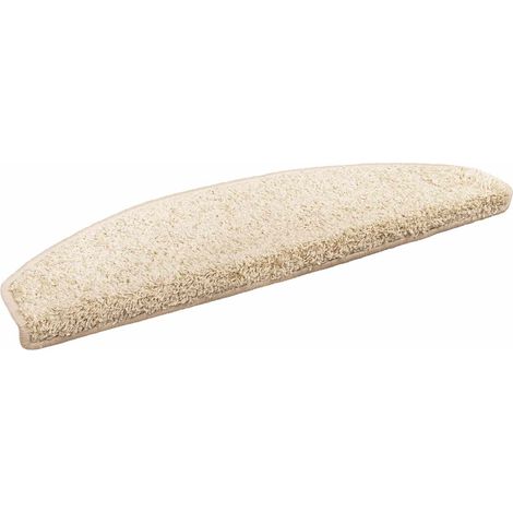 Alfombras autoadhesivas para escaleras 15 pcs Marrón Claro vidaXL