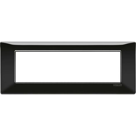 Vimar Plana Abdeckrahmen 7 Module Farbe Schwarz 14657.05