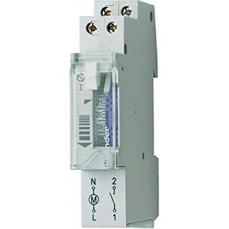 Interruttore Orario Giornaliero 16A 1 Modulo Serie 12