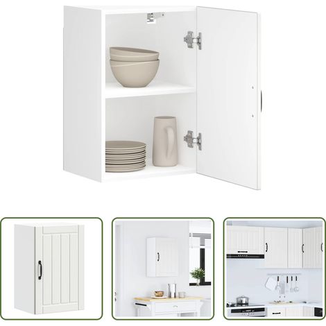 Küchenmöbel - Küchen-Hängeschrank Lucca Weiß Holzwerkstoff (1/5)