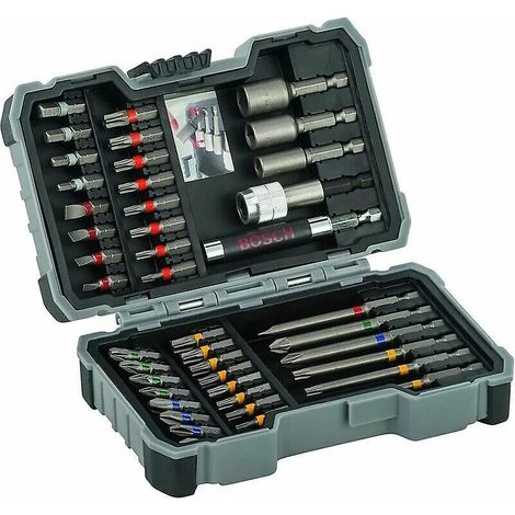 bosch Professional 43 Pices Coffrets D'embouts De Vissage Extra Hard, (ph, Pz, Sl, T, Th-bit, Accessoires Perforateurs Et Visseuses)