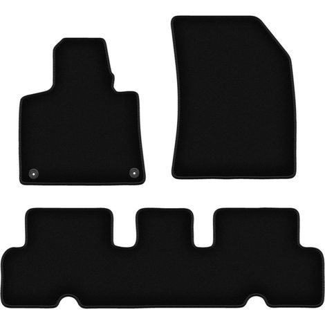 Alfombrillas de terciopelo negro BASIC para Citroën C4 Picasso II monovolumen (2013-) (1/5)