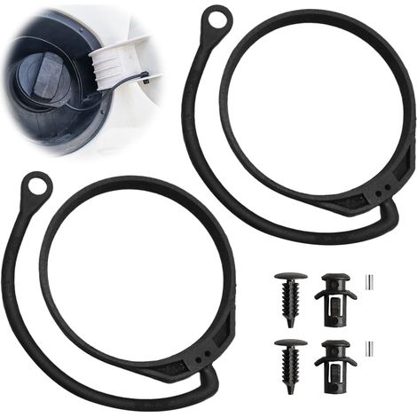 Set di 2 fascette di fissaggio per il tappo del serbatoio del carburante, cavo di ricambio per il tappo del serbatoio del carburante, elastico per il tappo del serbatoio dell'auto, fascia di fissaggio (1/5)