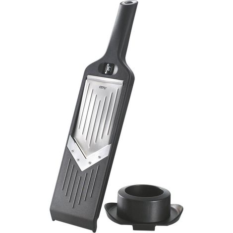 Gefu Violi Mandolina de verduras inoxidable negra ajustable