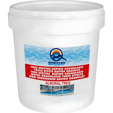 Alboral 3 Efectos Rápido Granulado 30 kg – Cloro + Algicida + Floculante (Quimicamp)