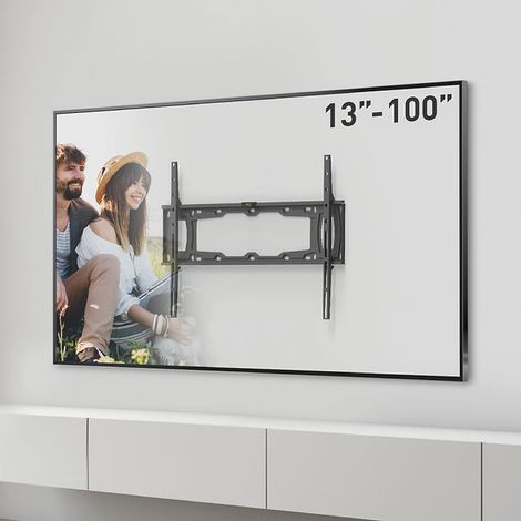 Supporto TV fisso fino a 100" - VESA 600x400 - max 100kg - distanza dal muro 2,8cm (1/2)