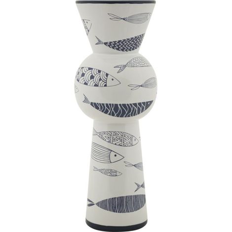 Vase Haut en Céramique "Poissons" 38cm Multicolore (1/5)