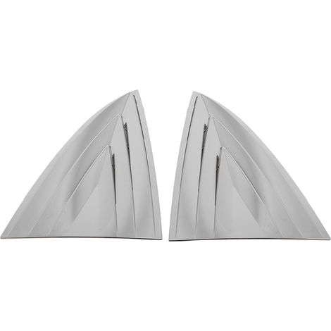 2 pièces cache volets persiennes vitre arrière déco électro-argenté pour Tesla Model 3 (1/5)