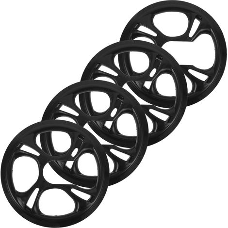 Protection de Chaîne en Plastique Noir 4 Pièces pour Vélo Léger et Résistant, Compatible Pédalier 4 Trous et Prévention des Chutes de Chaîne pour Cyclisme Urbain (1/5)