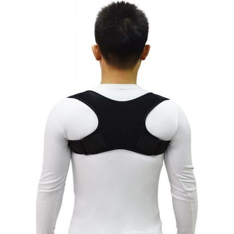 Correcteur Posture - Ceinture Réglable Soutien Lombaire et Dorsal - Pour Correction Posturale Dos Épaules - Taille M (1/4)
