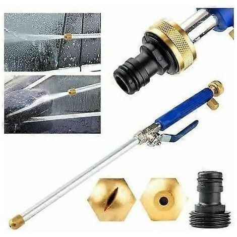 High Pressure Water Nozzle Spray Gun Water Lance with 2 Cleaning Nozzles Spray Nozzles Garden Hose Connector 46cm Hydro Jet Power Garden Sho (1/4)