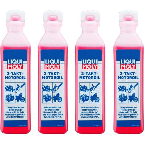 Lot de 4 flacons d'huile moteur 2 temps 100 ml (1/5)