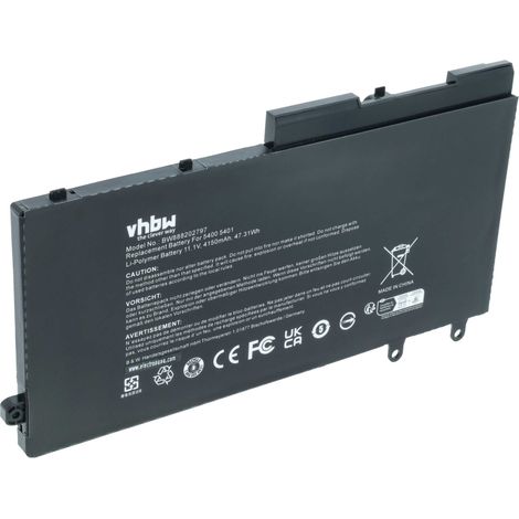vhbw Akku kompatibel mit Dell Latitude 5401, 5501, 5500, 5511, 5400 Notebook (4150 mAh, 11,4 V, Li-Ion) (1/5)