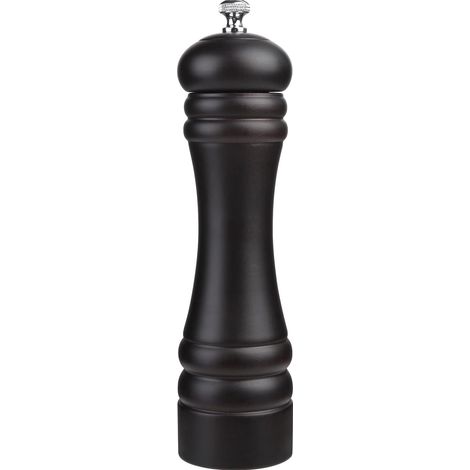 Moulin à poivre noir en bois, rechargeable, mécanisme en acier inoxydable, mouture réglable (1/5)