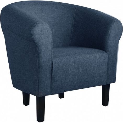 Fauteuil Club Monaco bleu (1/2)