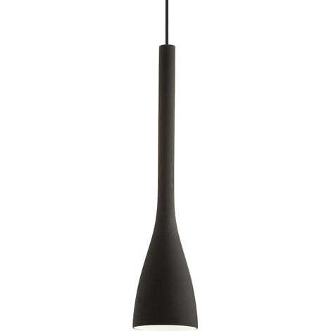 Ideal Lux Flut - 1 leichter großer Deckenanhänger schwarz, E27