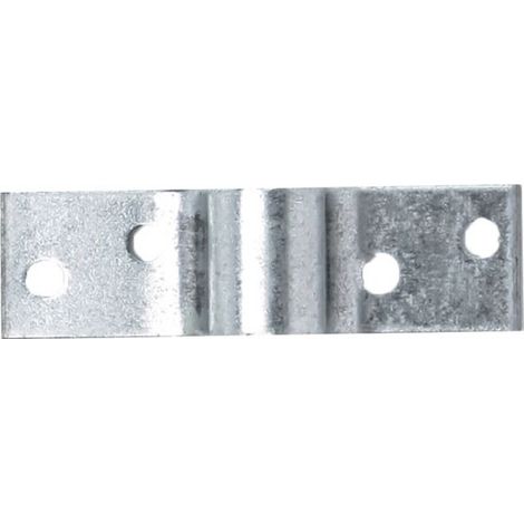 Gache de patte para cerrojo bayoneta - D12 - Zincado blanco