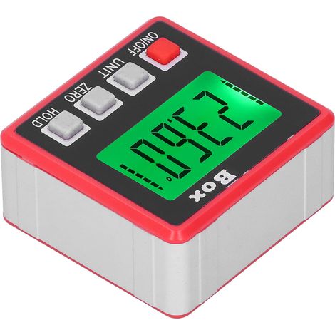 Mini digital inclinometer, digital angle ruler, protractor, level, slope meter, 360-degree measurement (shipped without battery). (1/5)