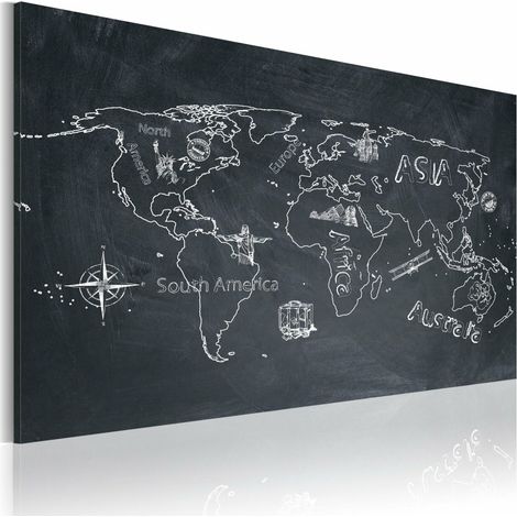 Tableau les voyages forment la jeunesse - 90 x 60 cm (1/4)